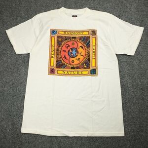 Vintage 90s Human-I-Tees T Shirt Large Earth Nature Harmony Peace Tee 1994